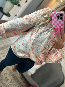 FLORAL CHAMPANGE TOP