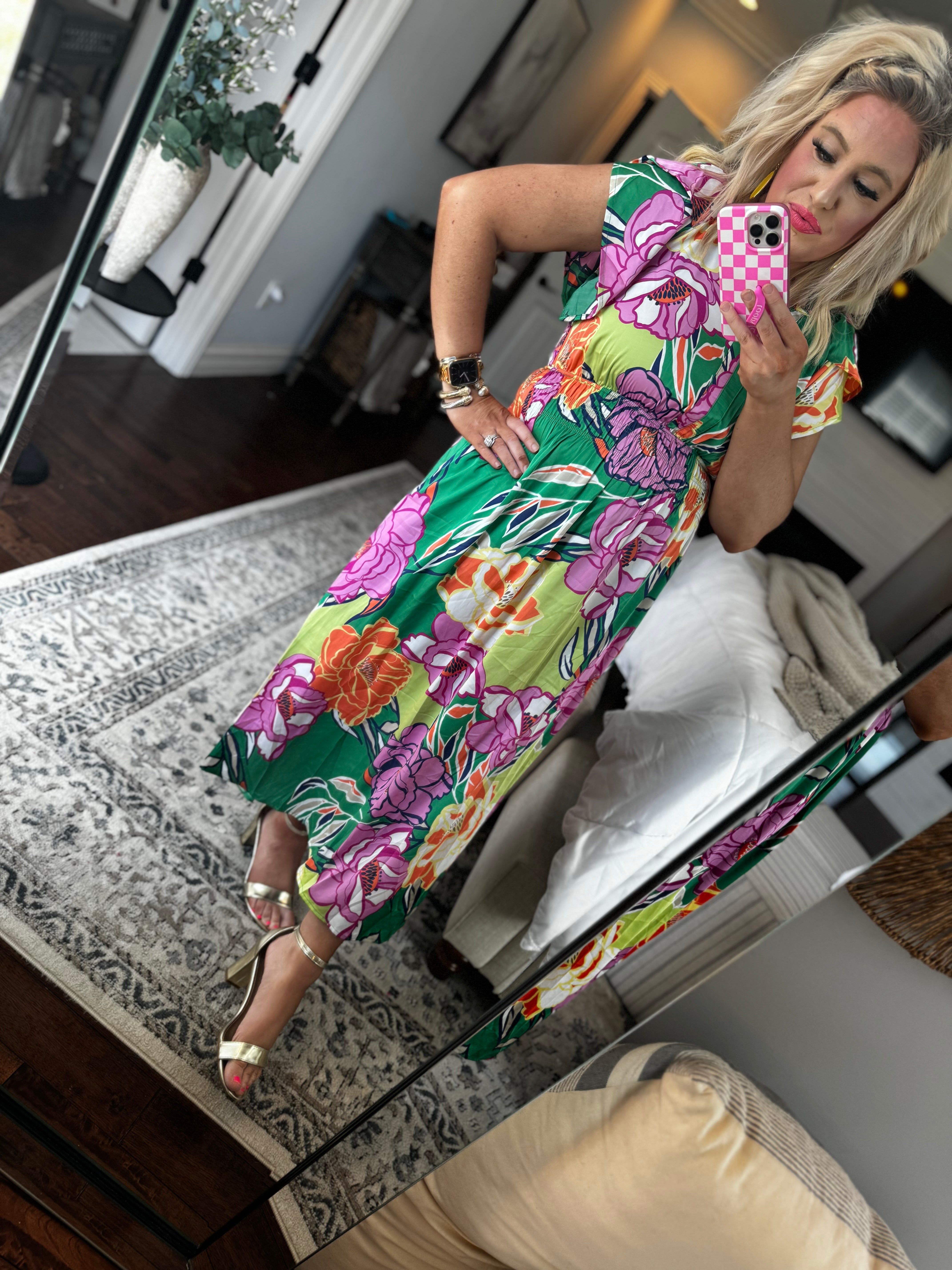 Floral maxi dress