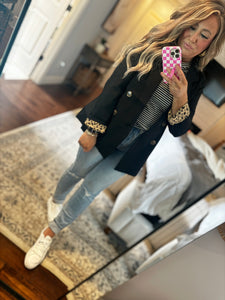 BLACK BLAZER JACKET- 5F