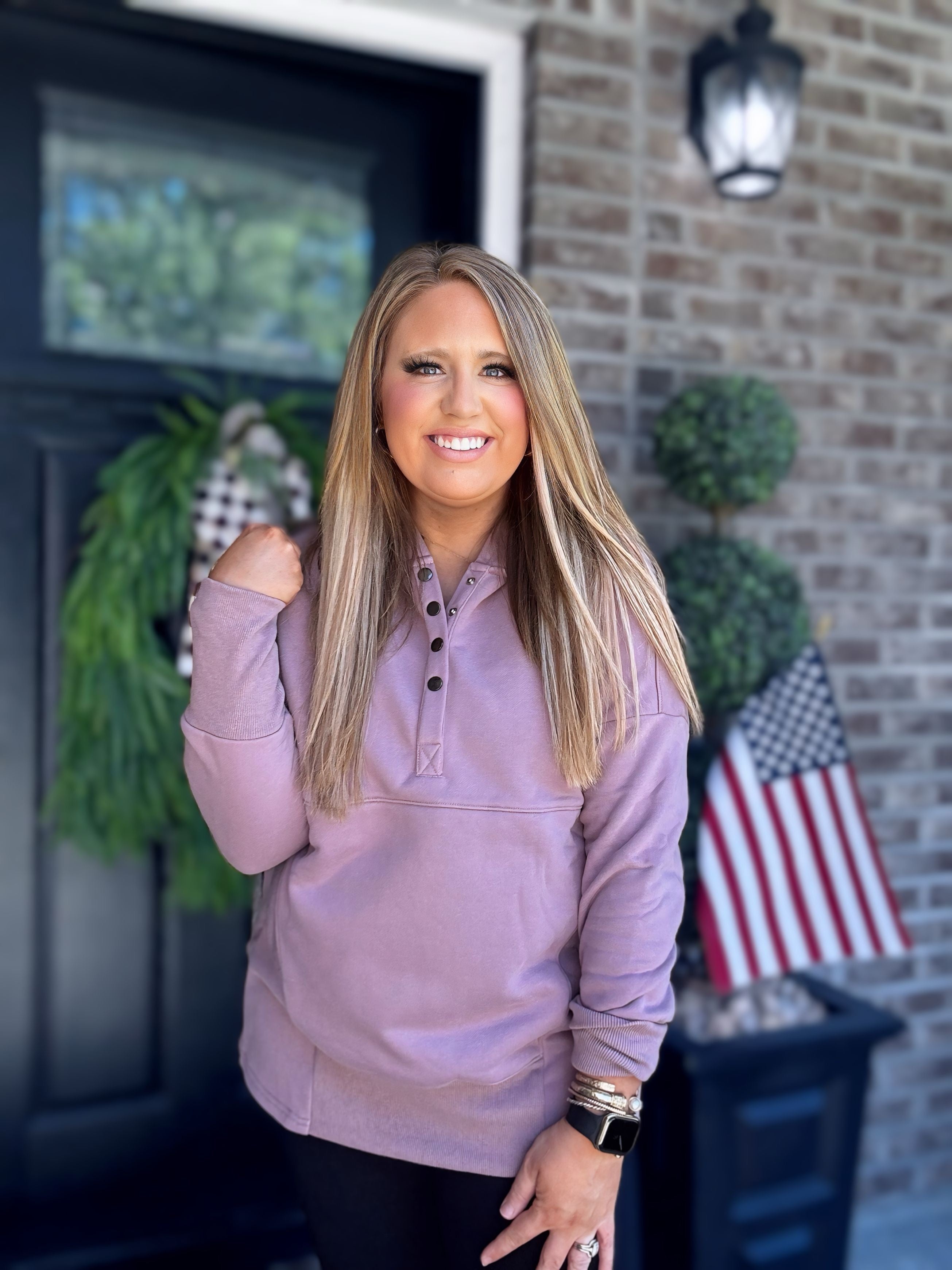 MAUVE HOODIE- M14