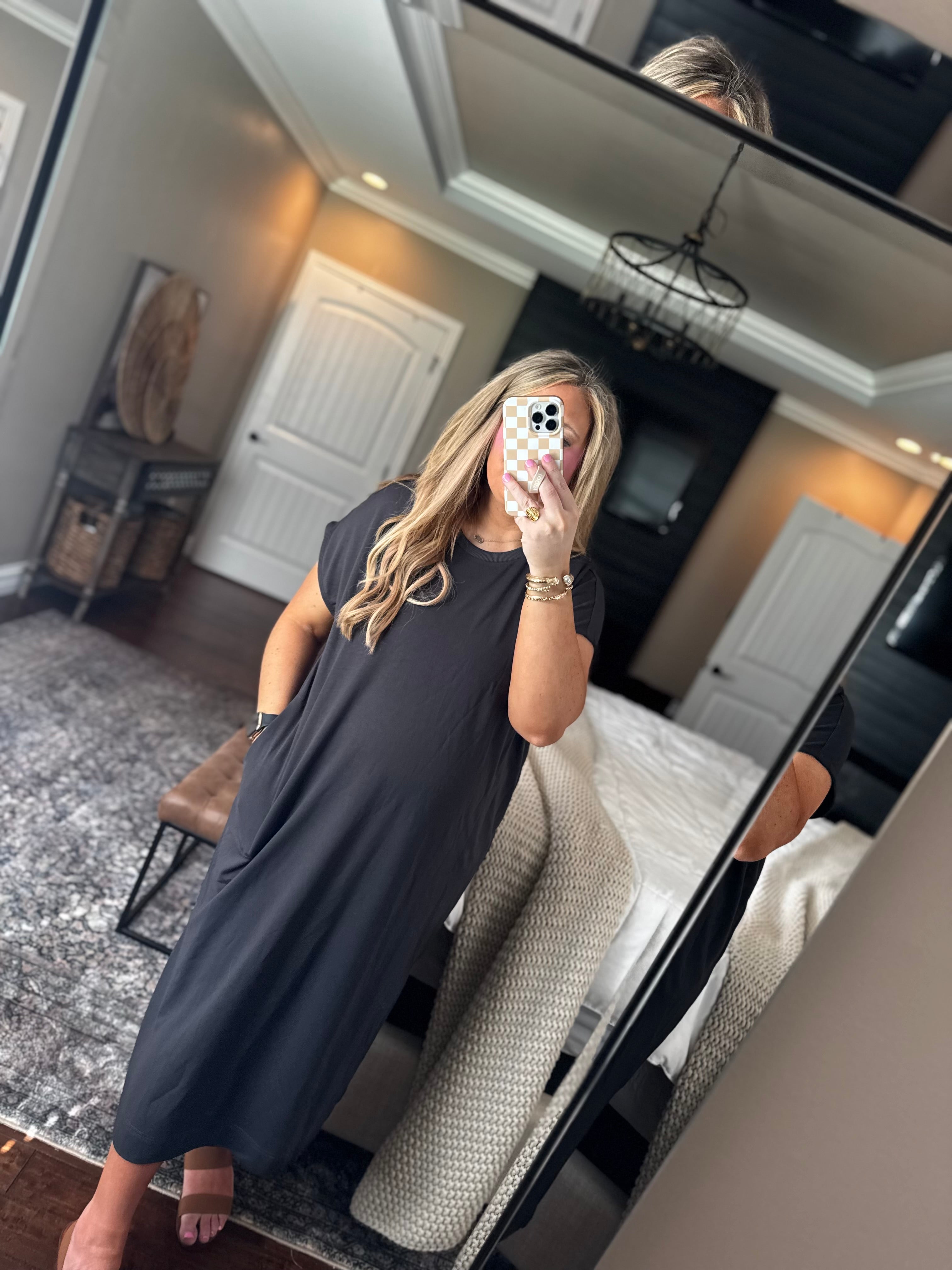 MUDPIE LENNY BASIC MIDI DRESS  K6