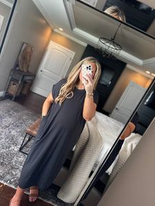 MUDPIE LENNY BASIC MIDI DRESS  K6