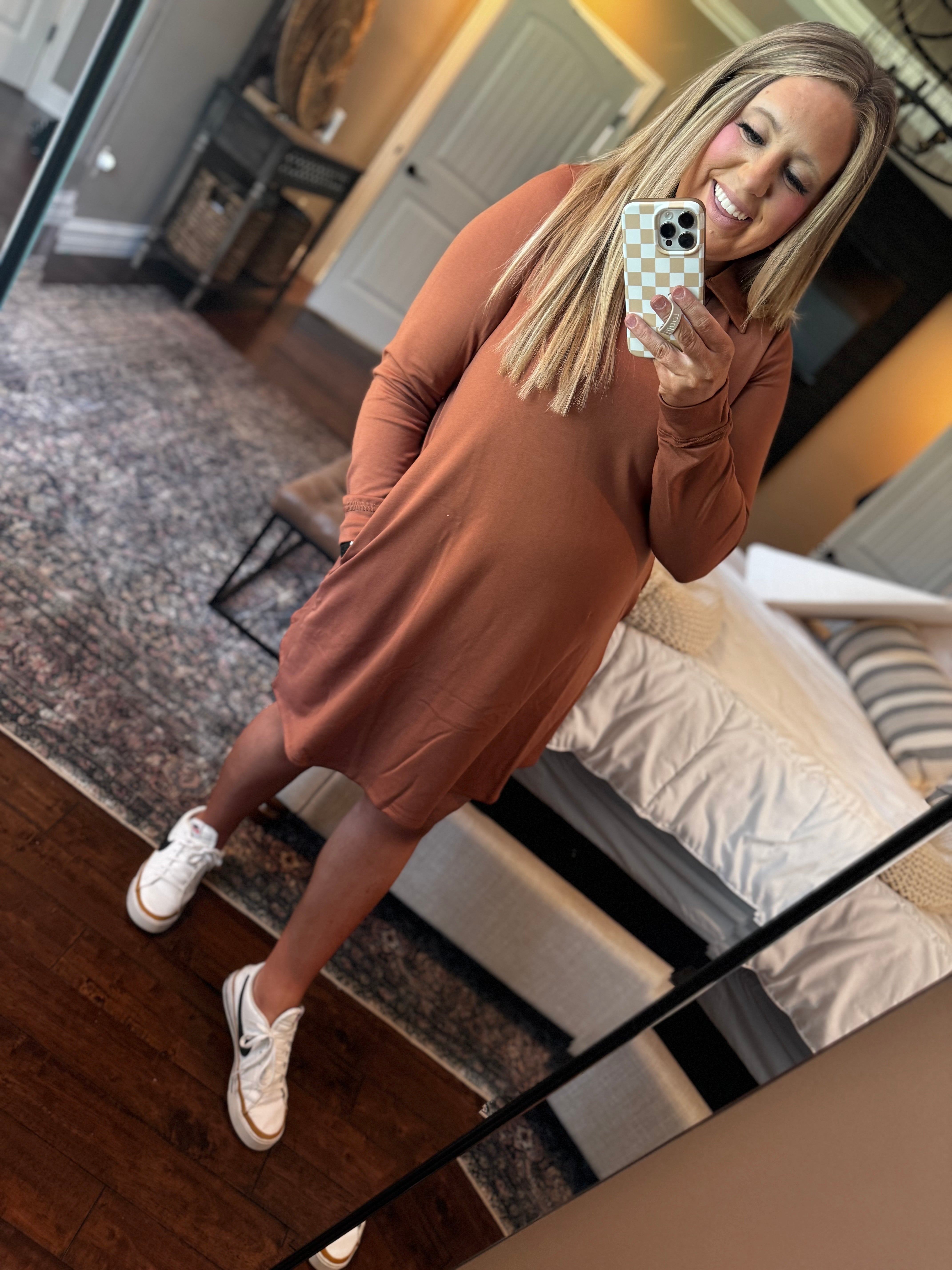 CHESTNUT DRESS TUNIC / DRESS M10
