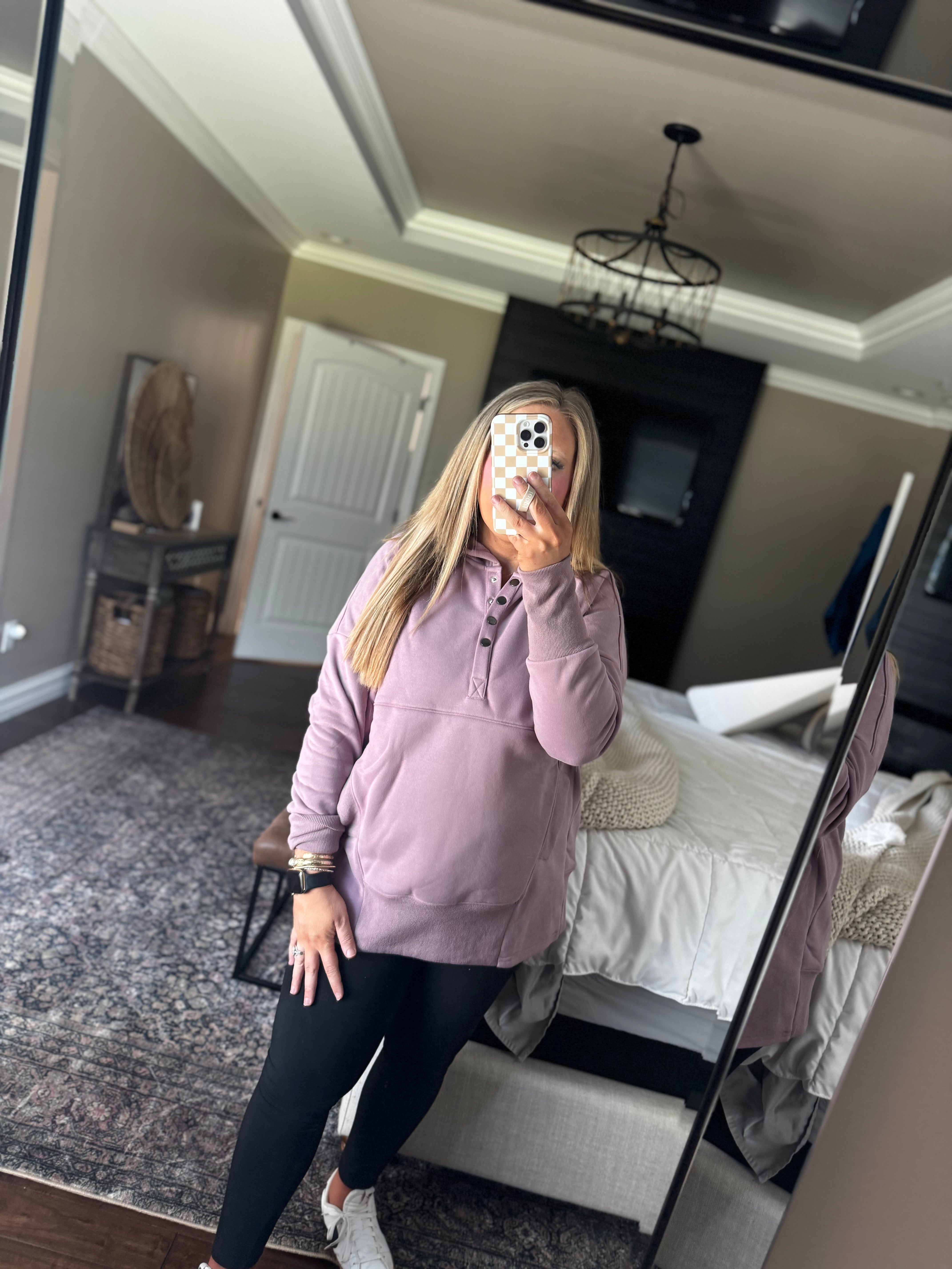 MAUVE HOODIE- M14