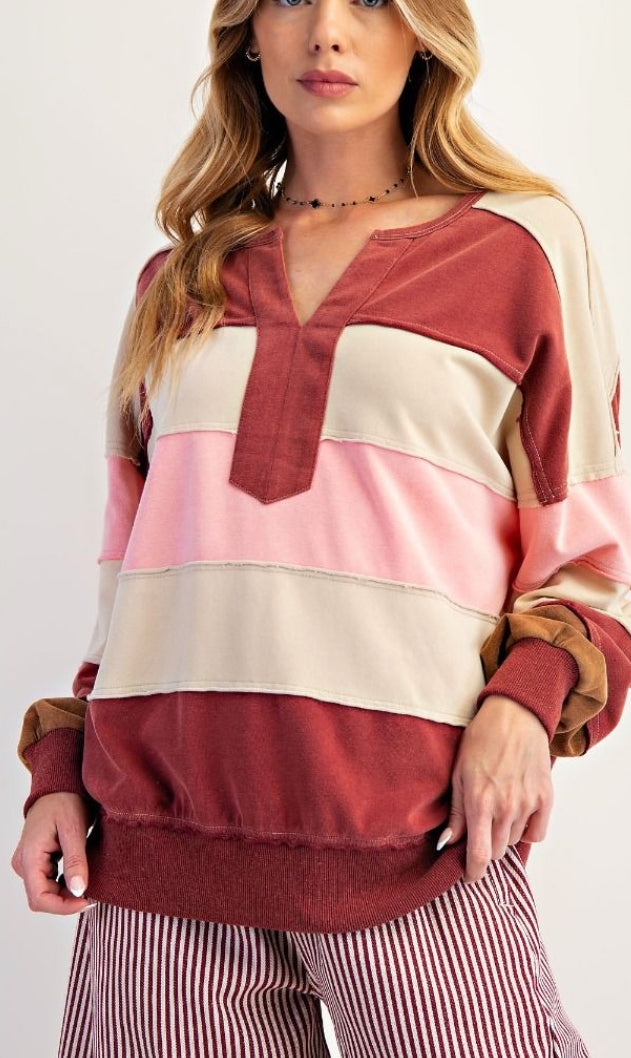 EASEL RED BEAN TOP O4