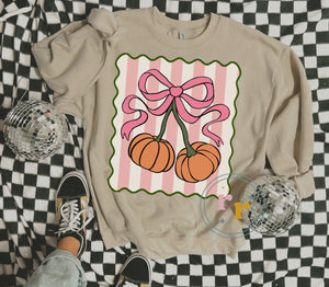 PUMPKIN BOW SWEATSHIRT N8