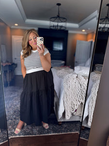 BLACK STRIPE DRESS 4F