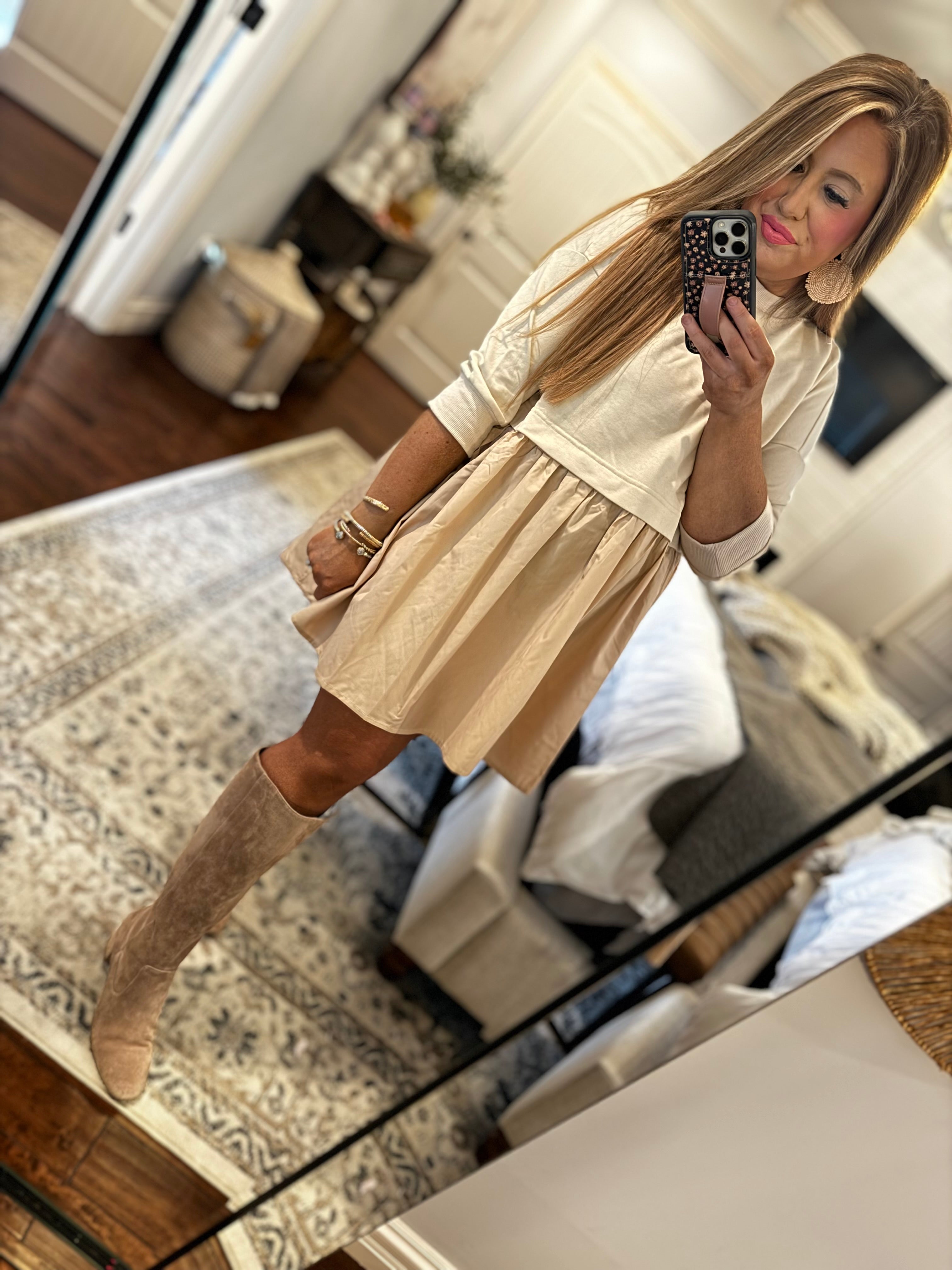 BEIGE TUNIC DRESS 27V