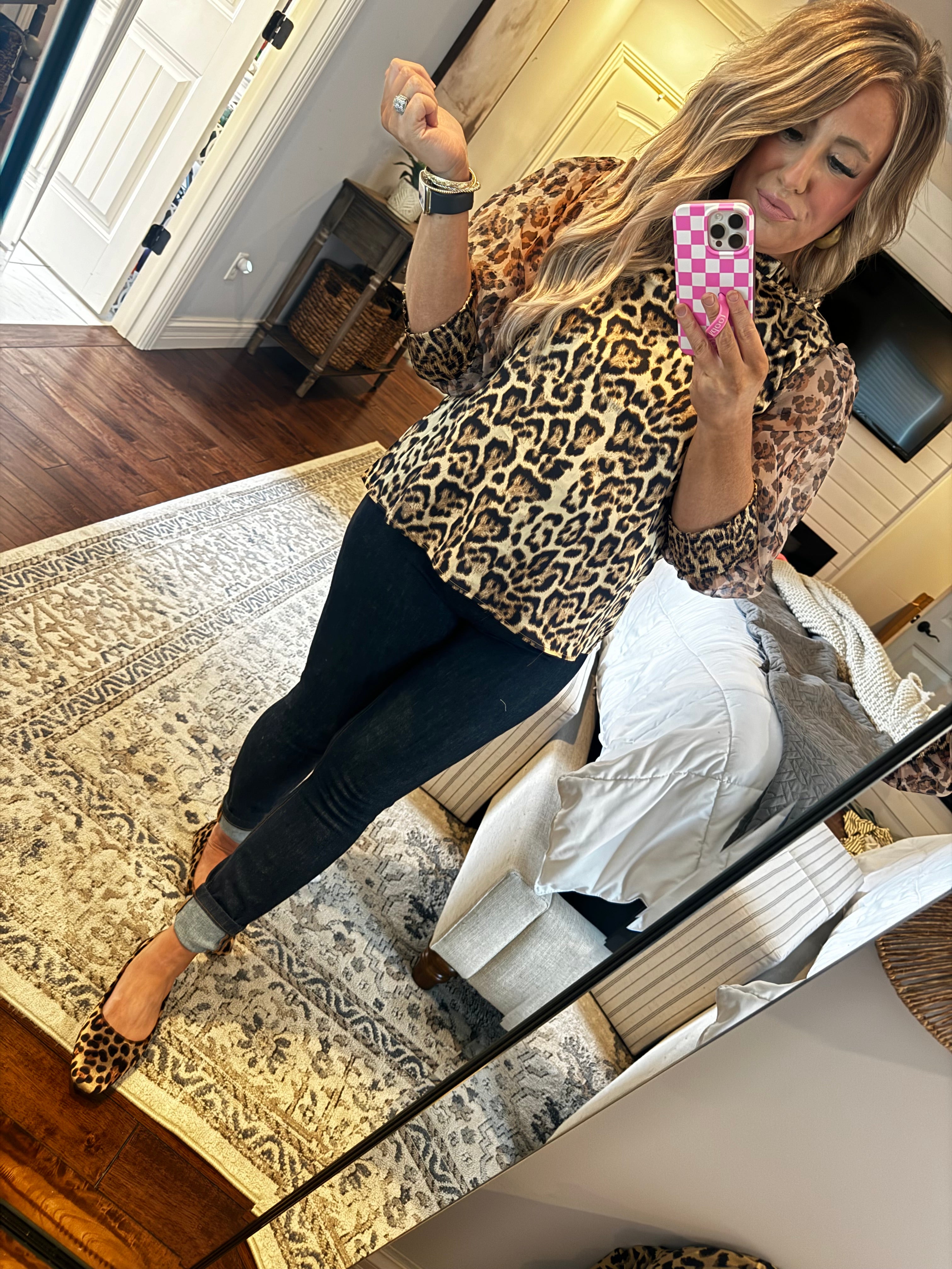 ANIMAL PRINT TOP- 8F