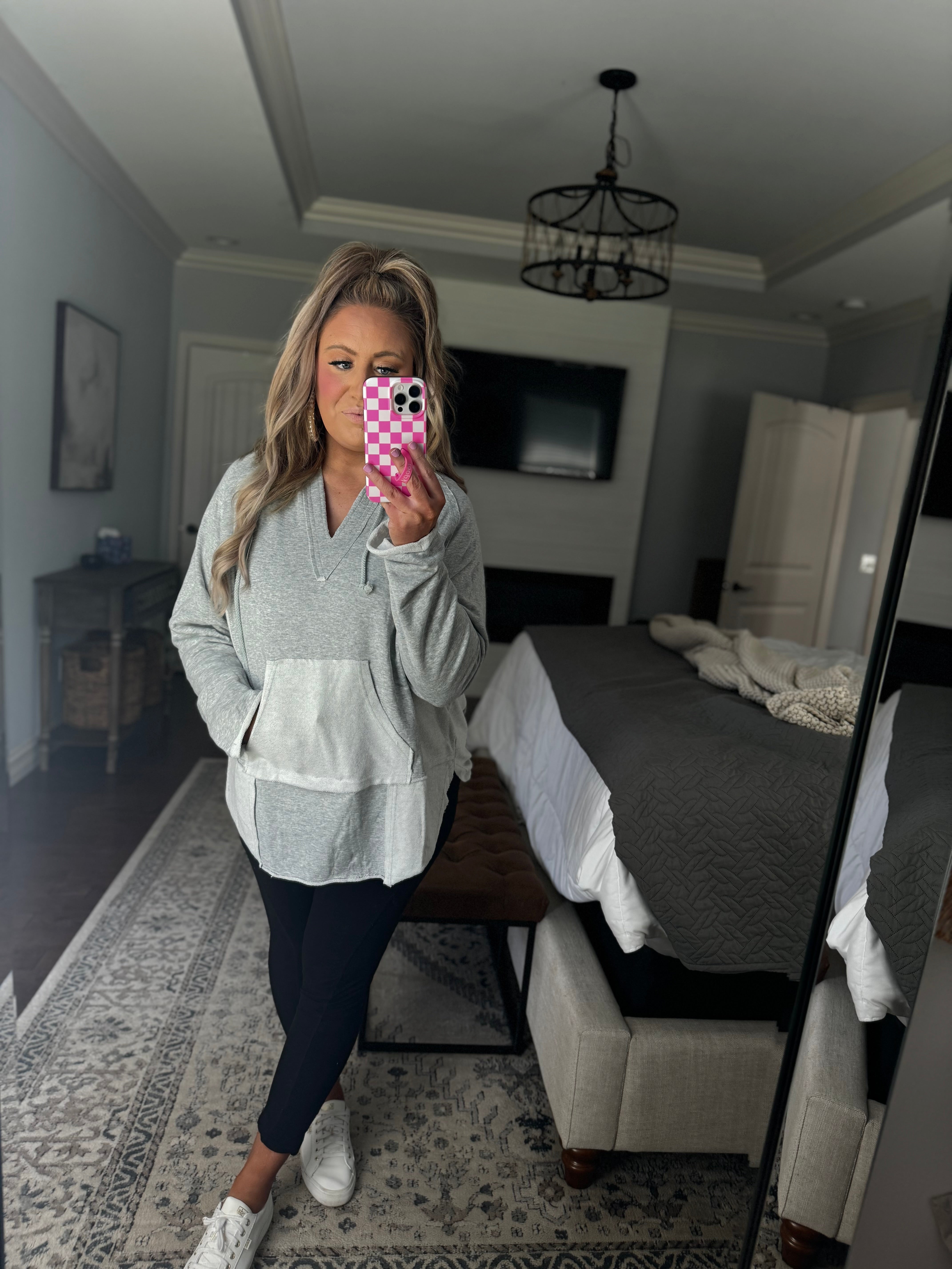 HEATHER GREY HOODIE 10J