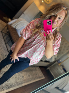 PINK FLORAL TOP 2C