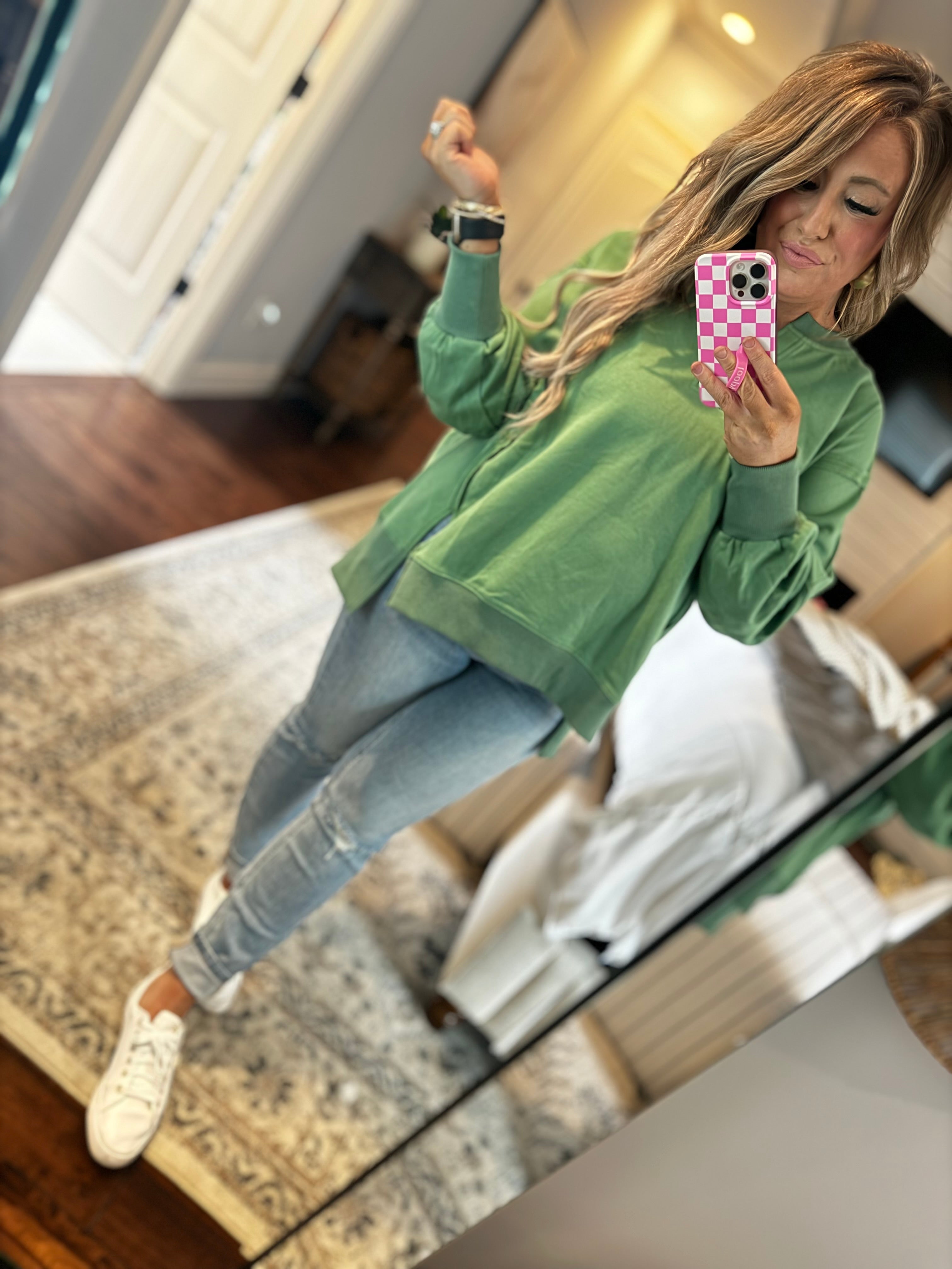 GREEN SWEATSHIRT- 20F