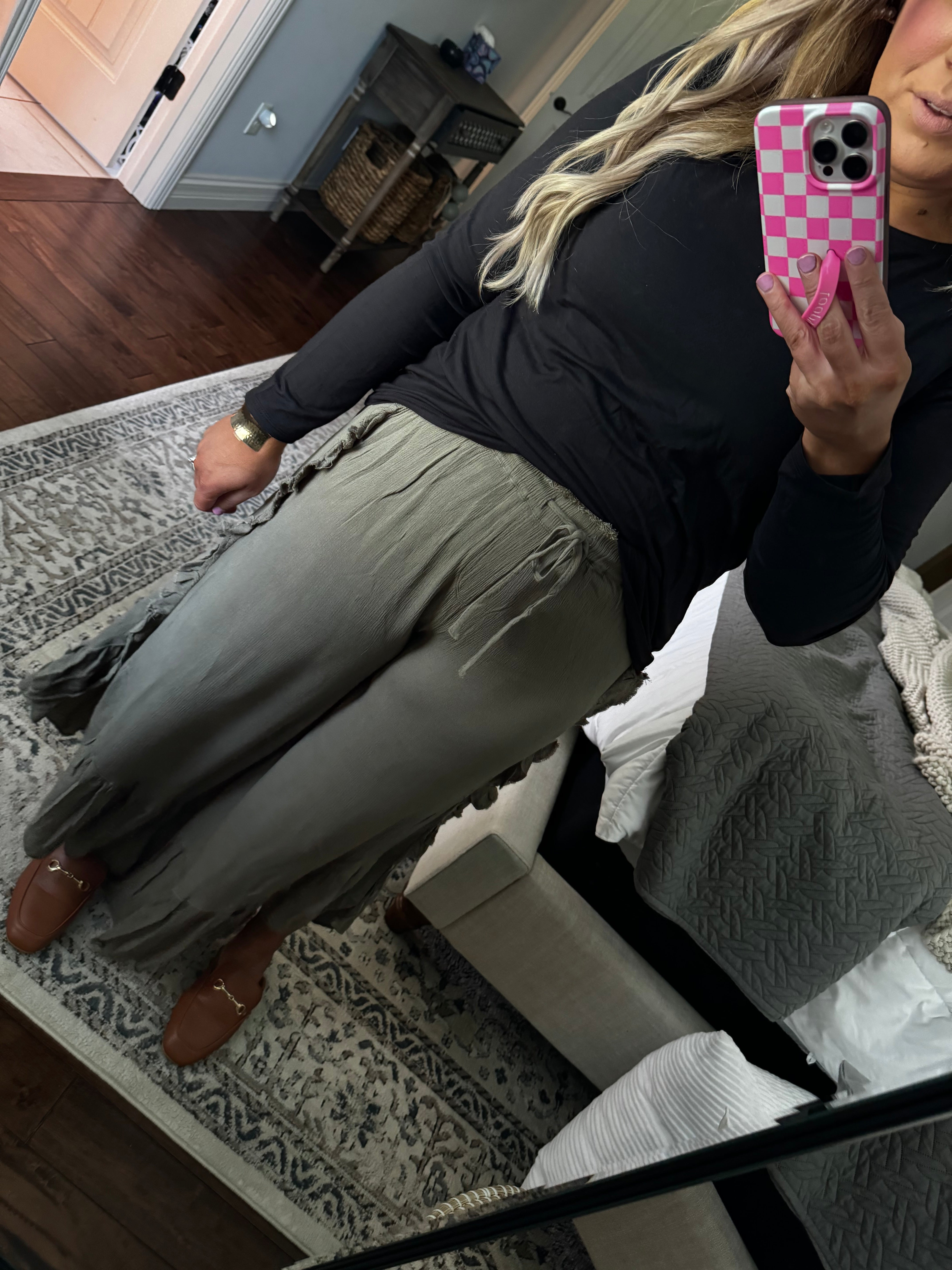 OLIVE GREY PANTS 30J