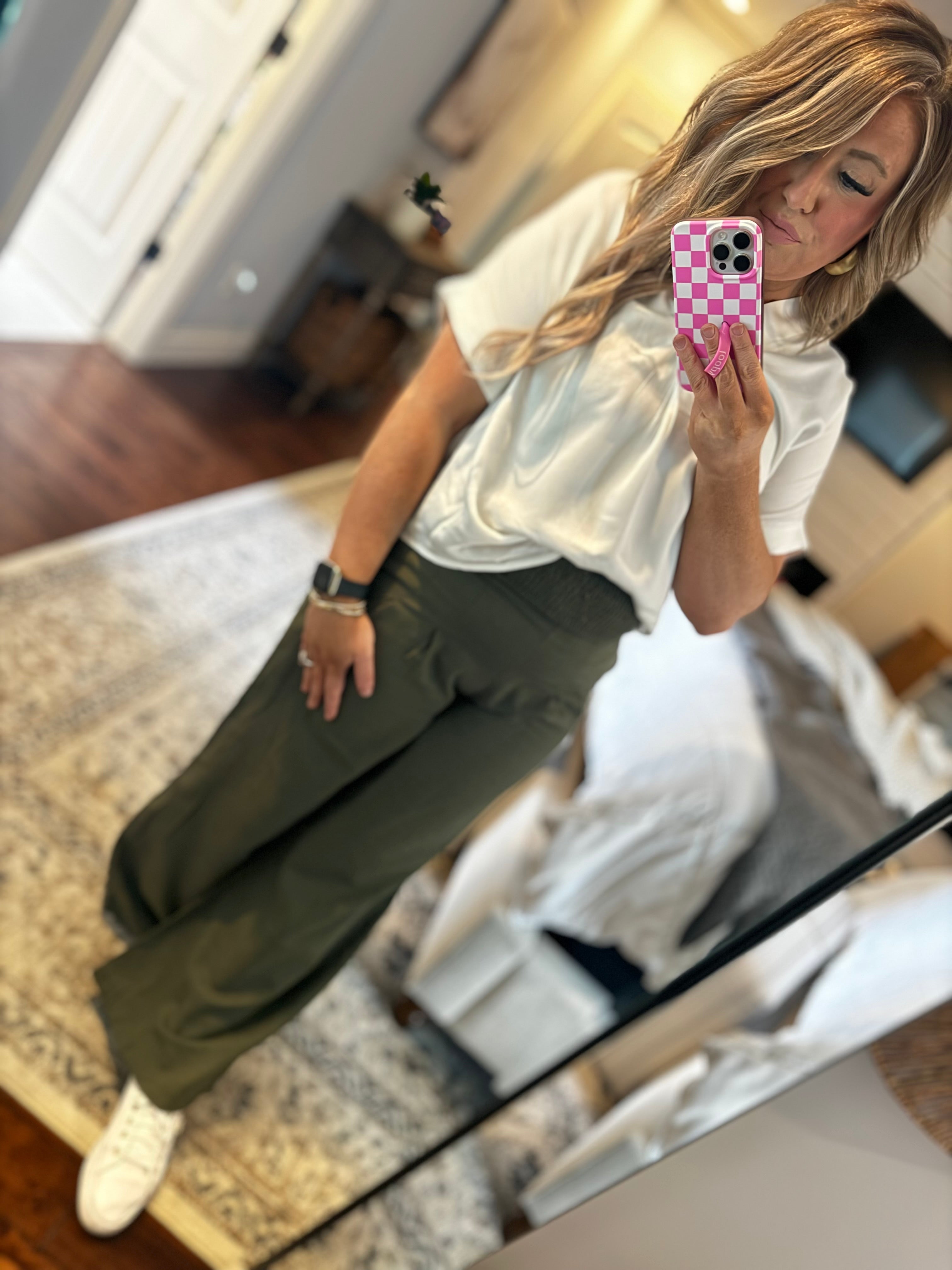 OLIVE PANTS- 16F