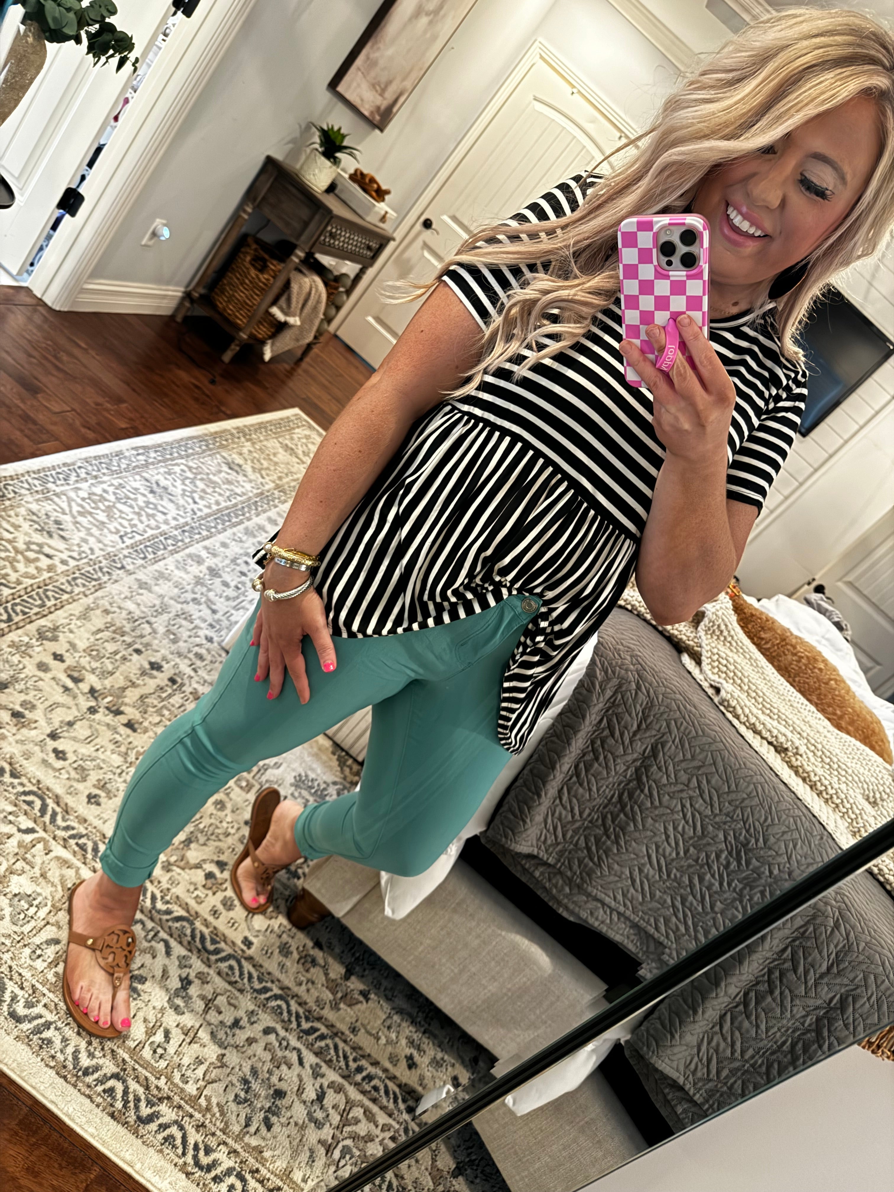 SEA GREEN SKINNY JEANS