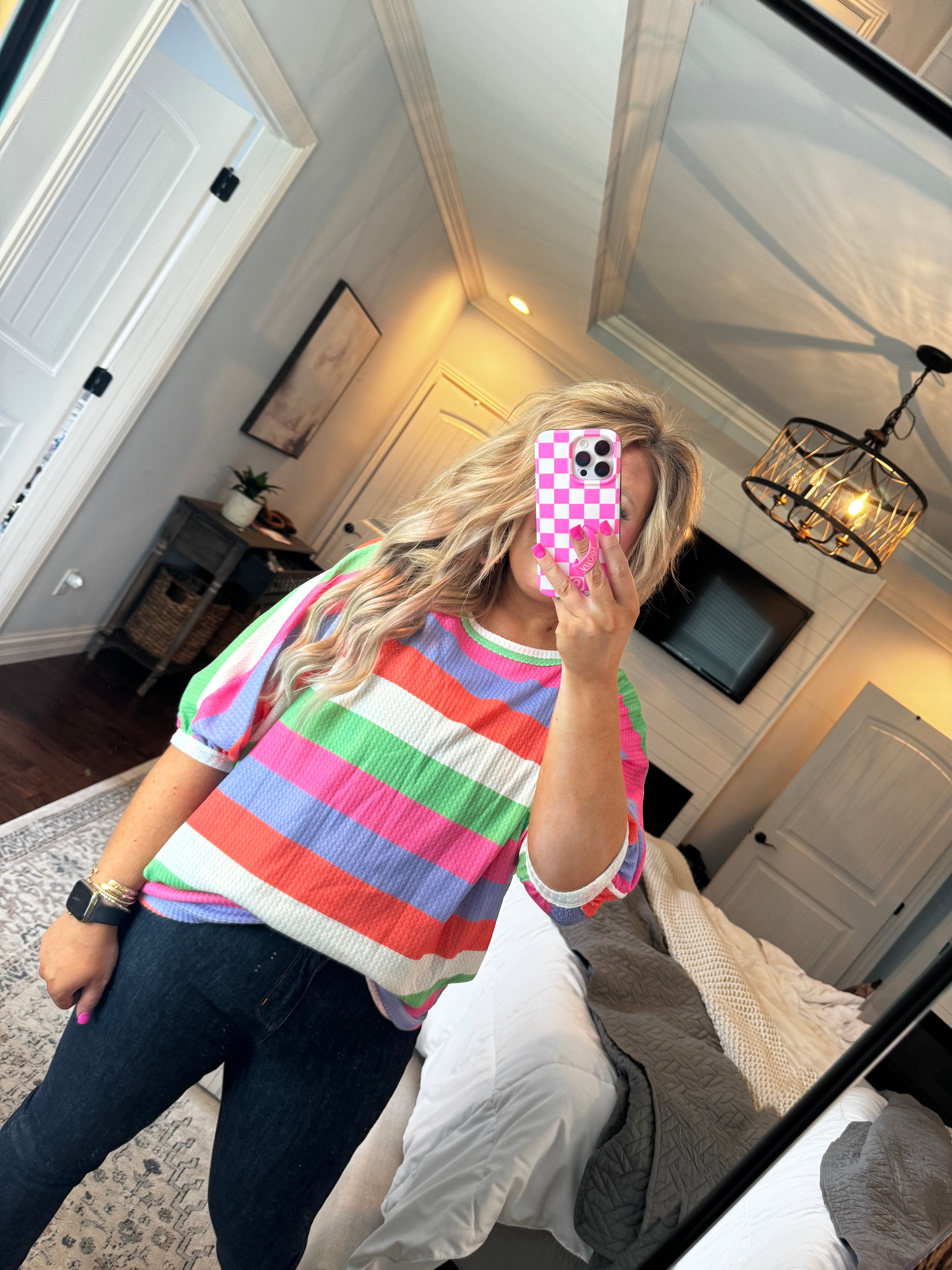 STRIPE COLORFUL TOP 36B