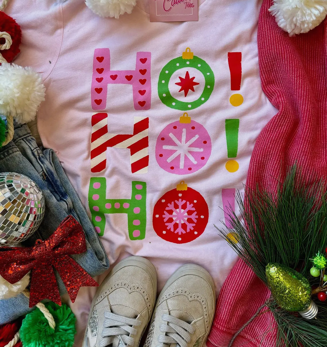 HO HO HO TOP SHORT SLEEVE TOP R14