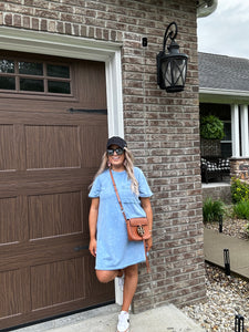 DENIM T-SHIRT DRESS