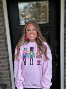 NUTCRACKER FAUX GLITTER SWEATSHIRT 14U