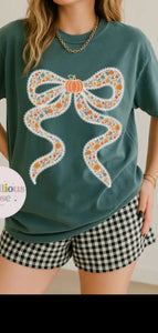 BOW PUMPKIN TEE N14
