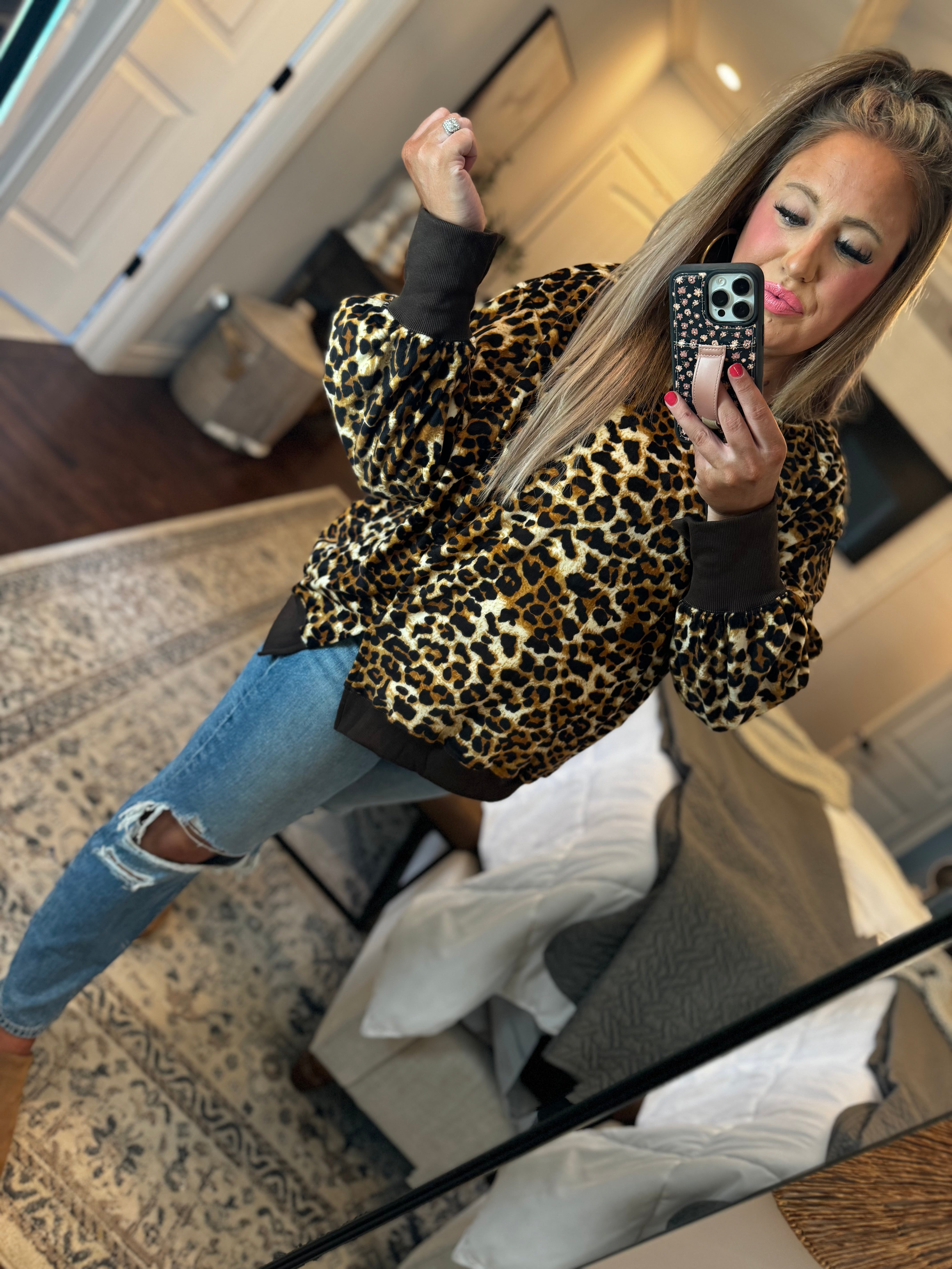 LEOPARD SOFT SWEATSHIRT-T10