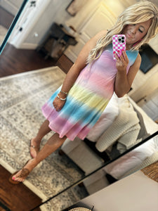 TIE DYE TANK DRESS