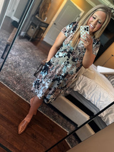 FALL FLORAL DRESS *