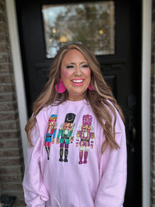 NUTCRACKER FAUX GLITTER SWEATSHIRT 14U