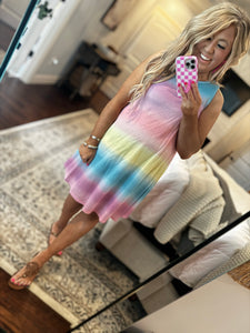 TIE DYE TANK DRESS