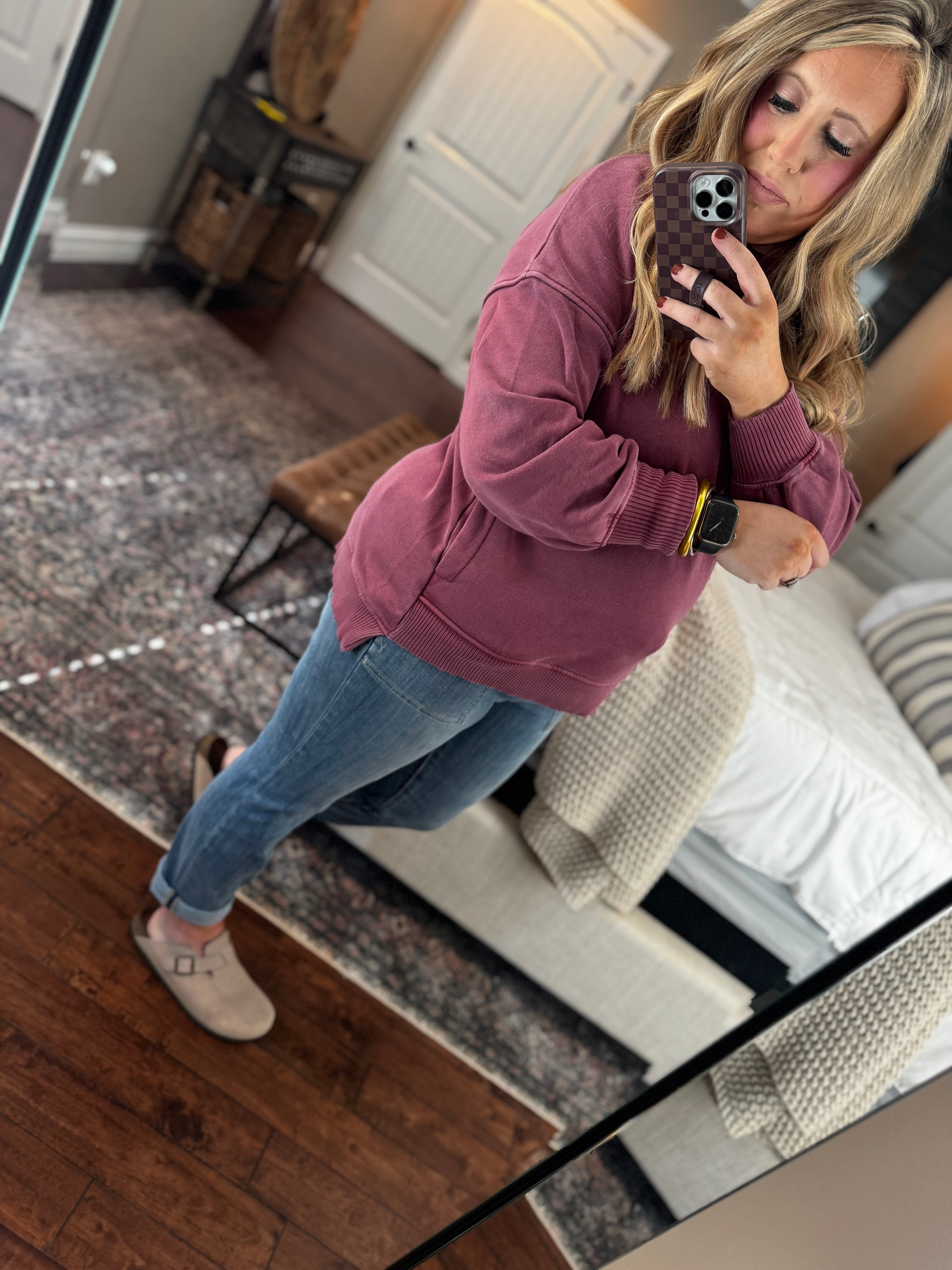 BURGUNDY PULLOVER SWEATSHIRT M3