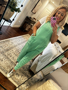 GREEN JUMPSUIT